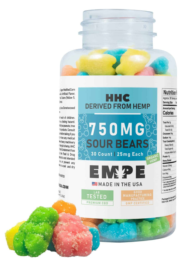 HHC Sour Gummy Bears – 750mg