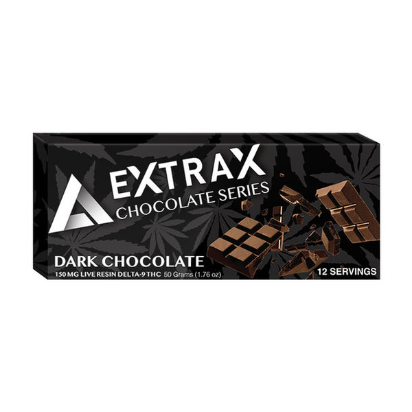 DELTA EXTRAX - DELTA 9 EDIBLE - LIVE RESIN CHOCOLATE BAR - DARK CHOCOLATE - 150MG