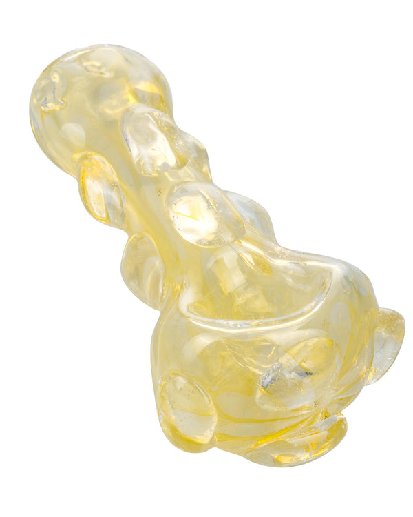 Yellow Rocky Road Fumed Spoon Pipe