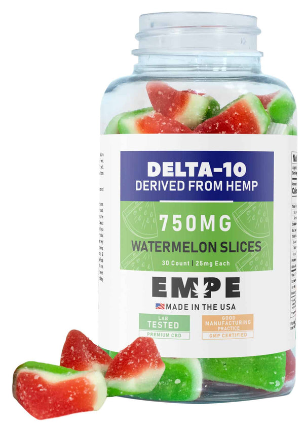 Delta-10 Watermelon Slices Gummies 750mg – 30 ct