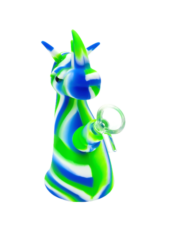 Horned Unicorn Silicone Bubbler