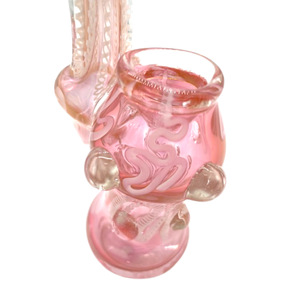 Pink Glass Bubbler