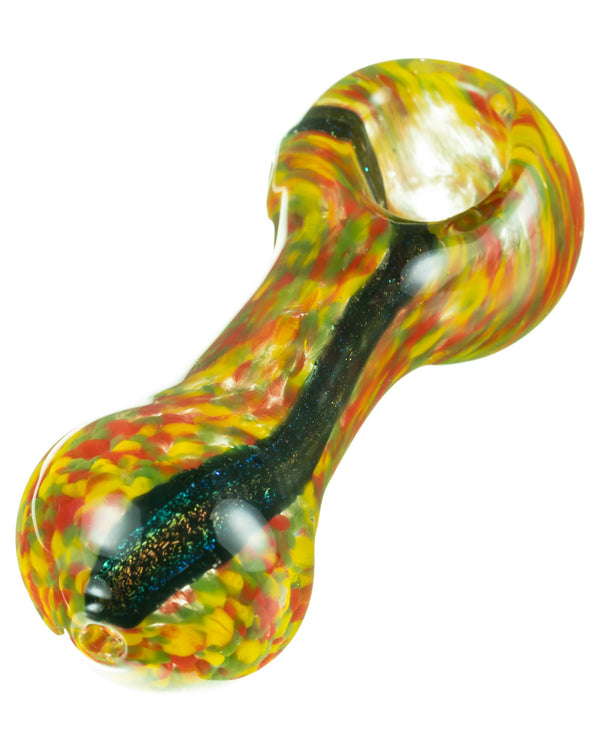 Dichro Stripe Fritted Hand Pipe