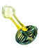 Blue Raked Face Fumed Spoon Pipe