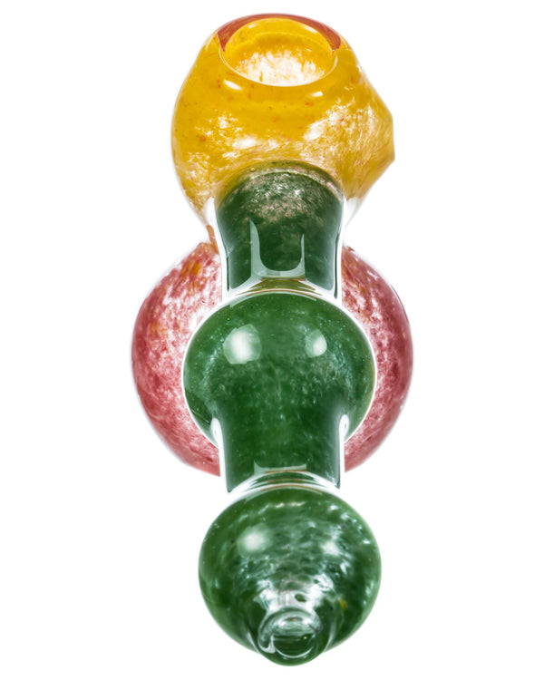 Hammer Bubbler with Rasta Coloring