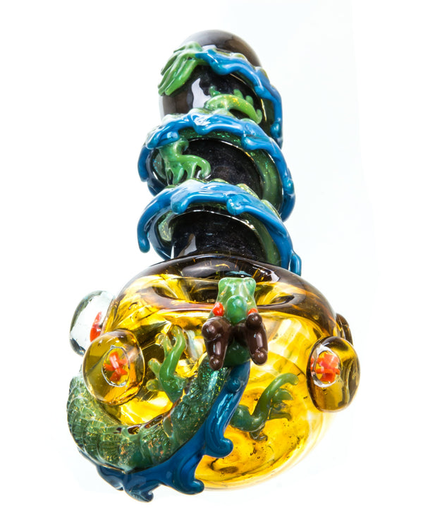 Dragon Wrapped Glass Pipe
