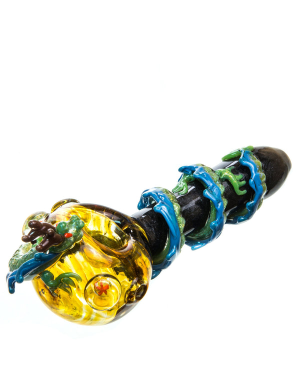 Dragon Wrapped Glass Pipe