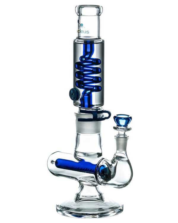 Glycerin Coil w/ Colored Inline Perc Bong - Buy It Now