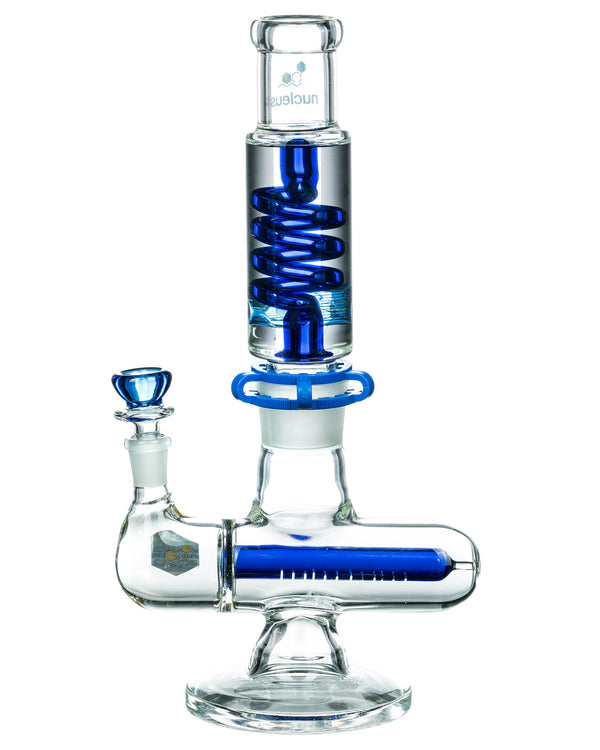 Glycerin Coil w/ Colored Inline Perc Bong - Available for Sale