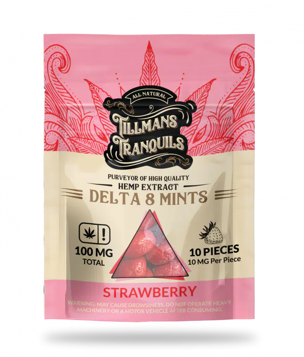 Strawberry Delta 8 THC Mints
