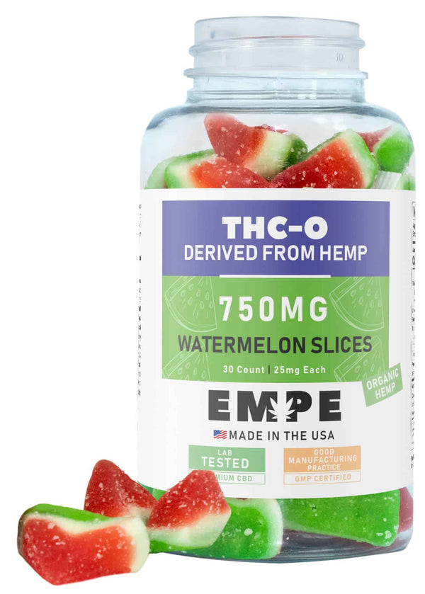 THC-O Sour Watermelon Slice Gummies – 750mg